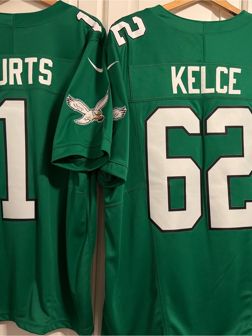 Green Kelce #62 Football Jersey - Nike (price is for both jerseys).